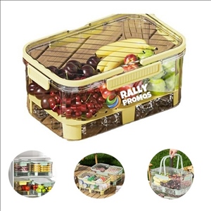 Glass Camping Food Storage Basket